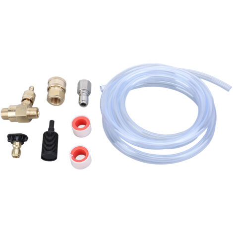 Eosnow Hochdruck -Waschmaschine Chemical Injector Kit 3/8 Zoll Stecker einstellbares Ventil 4000psi Schwarzdüse 9,8 -Fuß -Schlauchsatz (1/5)