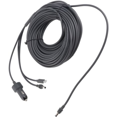 Eosnow 3 in 1 Stromkabel DC männlicher Stecker zum Typ C PD100W Auto -Ladeanlagenadapterkabel für Mini -Satellitenvorrichtung 15 Meter / 49,2ft (1/5)