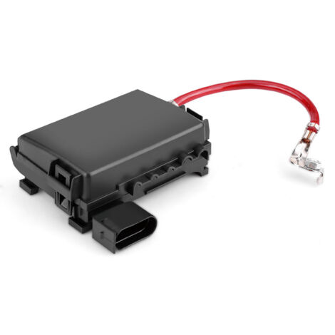Eosnow Schwarzer Batterie-Sicherungskasten für elektronische Komponenten, Halter, Autoteile für Jetta (1/5)