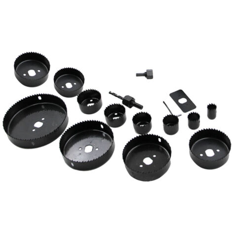 Eosnow 16pcs Lochsägen Kit Kohlenstoffstahl -Verschleiß Widerstand Genauer effizienter Set für die Holzbearbeitung (1/5)