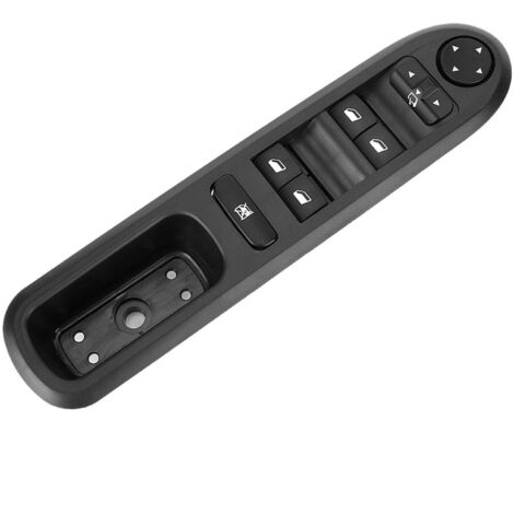 Ej.Life Car Power Window Hauptschalter, linker Fensterschalter für die Fahrerseite Autozubehör Passend für 407 6D 6C 6E 6554.ER A
