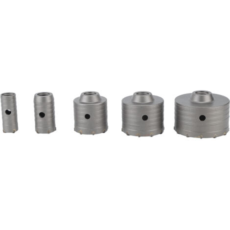 Juego De Brocas Rosvola De 30 Mm, 40 Mm, 65 Mm, 82 Mm Y 110 Mm Con Rosca M22 Brocas Sds Plus De 300 Mm Y Brocas Sds Max De 300 Mm Para Sierra De Corona De Pared Para Mamposteria Y Hormigon 82282829