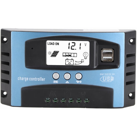 Eosnow MPPT 100A Solarladeregler Dual USB LCD Display 12V 24V