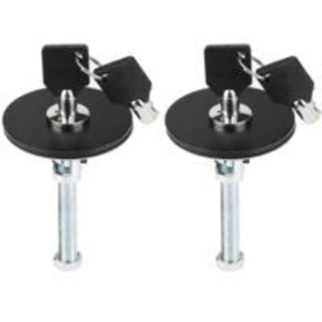Auto Universal Motorhaube Abdeckung Schloss Schlüssel Pin Kit Sicherheit Riegel Pin (Schwarz) (1/5)