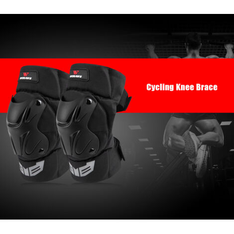 WOSAWE 1 Paar Radfahren Kniebandage Fahrrad MTB Fahrrad Motorrad Reiten Kniestütze Schutzpolster Schutz Outdoor Sports Radfahren Knieschützer Gear,Stil 1 - Kniestütze (1/5)