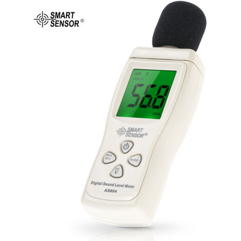 SMART SENSOR Mini Digitaler Schallpegelmesser LCD-Display Rauschmesser Rauschmessgerat Dezibel-Tester 30-130dBA (1/5)