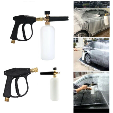 1/4 Zoll Schneeschaumwaschanlage Sprayer Autowasche Seifenlanze Spray Druckstrahlflasche (1/5)