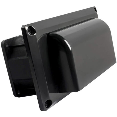 12V Wohnwagen Wohnmobil Anhänger Side Air Vent Belüftung Abluftventilator RV Ventilator RV Modifikation Zubehör,Schwarz