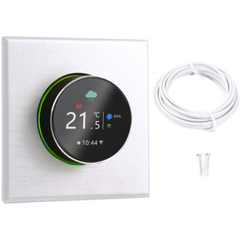 Eosnow Fidelity wireless Fidelity Smart Termostato Controllo di temperatura Controllo App Mobile App Compatibile per Alexa White (1/5)