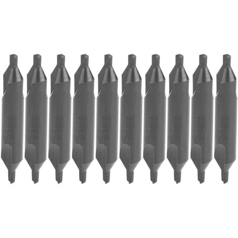 Eosnow 10 pezzi di perforazione di centraggio bit atype ad alta velocità in acciaio industriale strumento di lavorazione 3mm 3 mm (1/5)