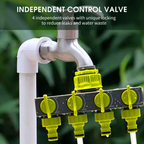 Raccordo A Rubinetto In Ottone Con Valvola On/off – Adattatore Per Tubo Da Giardino Da 3/4″, Facile Installazione
