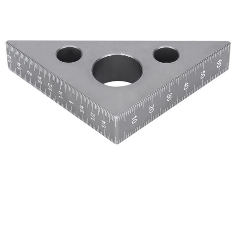 Eosnow Triangle Ruler Alluminio lega 45/90 gradi Strumento di lavorazione del manometro ad angolo destro (1/5)