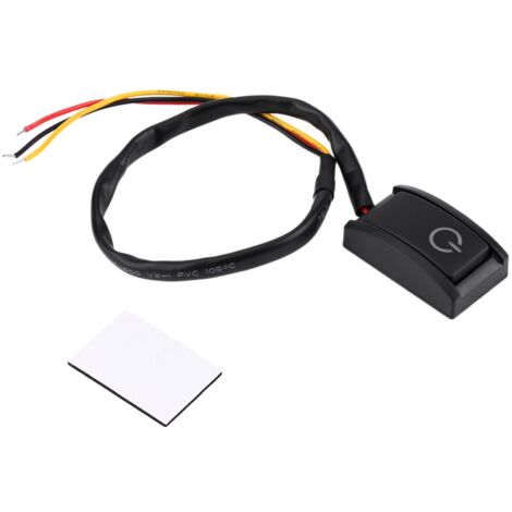 Eosnow Interruttore fai da te per auto Pulsante adesivo On/Off Incolla 12V per la maggior parte delle modifiche fai-da-te (1/5)