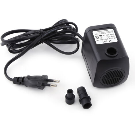 Eosnow 1Pc Plastica 220V 15W 800L/H Fontana Aria Serbatoio di Pesce Acquario Pompa Sommergibile Nero (1/5)