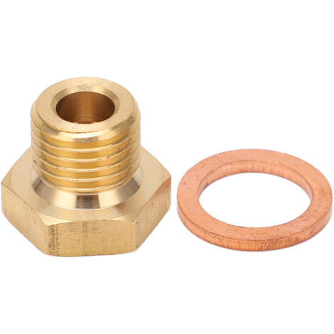 Adattatore Sensore Temperatura Universale 1/8in NPT A M14x1.5 - Per Manometri E Termometri Auto