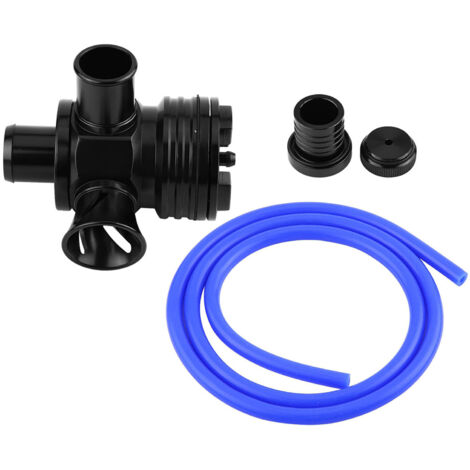 Eosnow Valvola di scarico della turbina, kit BOV per auto nero ad alte prestazioni in alluminio lavorato a CNC per motore 1.8T 2.7T
