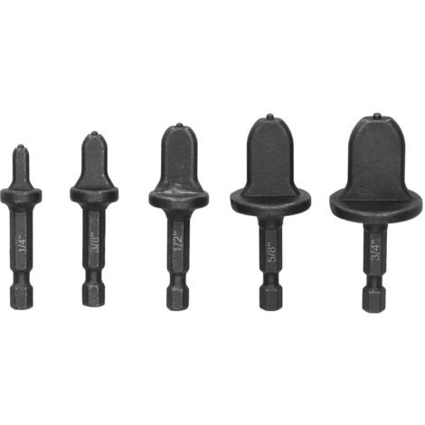 Eosnow 5 pezzi Swagging Tool Bill Bit Metal Metal Shex Shex Air Condizionatore Agli Fiarta Campi Set Kit Set Set Kit (1/5)