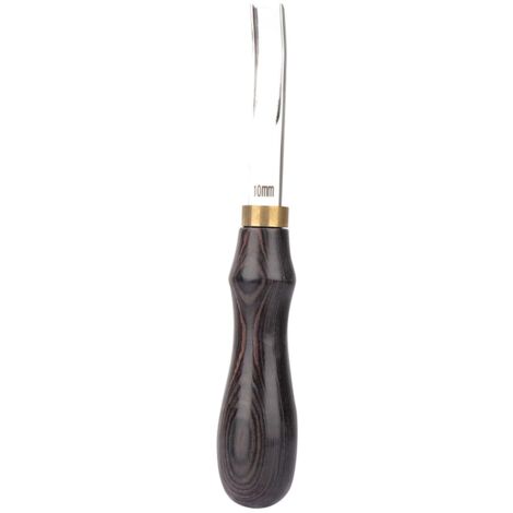 Smussatore Per Bordi In Pelle, Ferro Da Cuoio Con Lama In Acciaio Legato E Manico In Ebano, Multiuso Fai Da Te (1.3mm) - 2