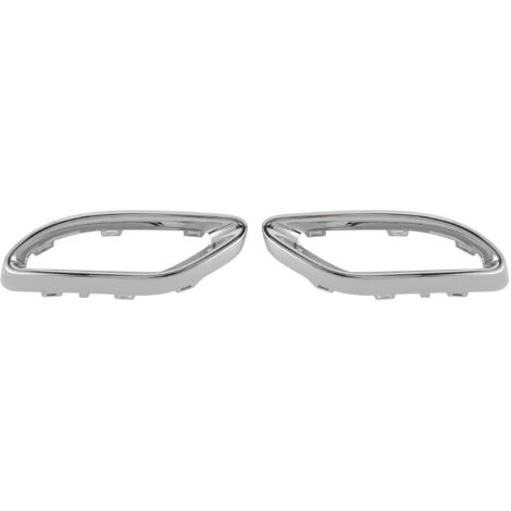 Eosnow Sostituzione finiture cromate lucide per copertura punta di scarico per Mercedes‑Benz A B C E GLC Classe CLS W177 W247 W205 W213 X253 C257