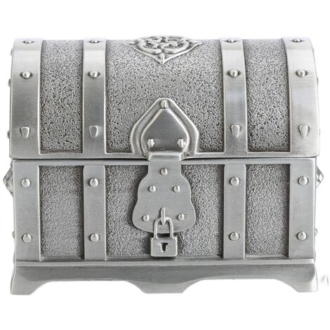 Eosnow Scatola per gioielli, scatola per collane, scrigno del tesoro vintage, antico pirata per la decorazione domestica, ornamenti per il desktop (1/5)