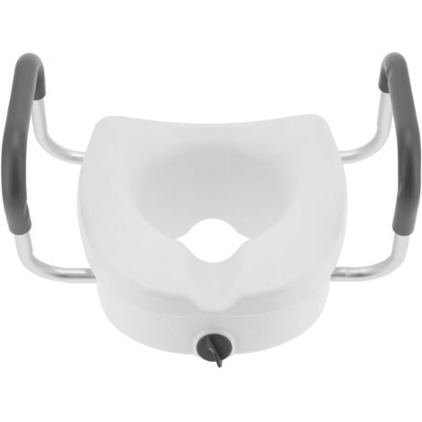 Eosnow Sedile WC rialzato con bracciolo regolabile antiscivolo Forniture da bagno per donne incinte anziane (1/5)