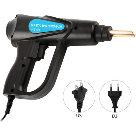 Eosnow 70W Hot Stapler, Kit di riparazione paraurti auto per saldatrice di plastica, 4 tipi di graffette piatte/angoli esterni/angoli interni/ondulate, pistola saldatrice di riparazione (1/5)