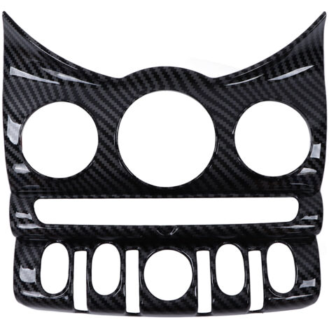 Eosnow Sostituzione delle finiture del pannello CD dell'aria condizionata in fibra di carbonio per F55 F56 F57 Hatchback 2014-2021 (1/5)