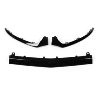 Eosnow Sostituzione dei rivestimenti inferiori del paraurti anteriore nero lucido da 3 pezzi per Mercedes-Benz Classe C W205 C205 A205