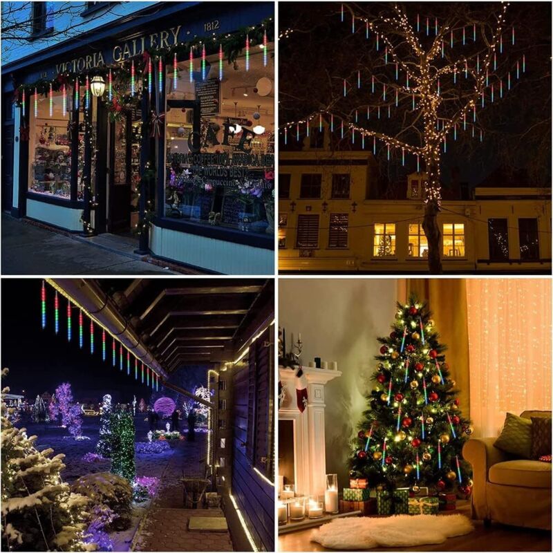 Guirlande Lumineuse Solaire De Noël En Forme De Bouilloire Avec Père Noël - Déco Extérieure étanche IP44
