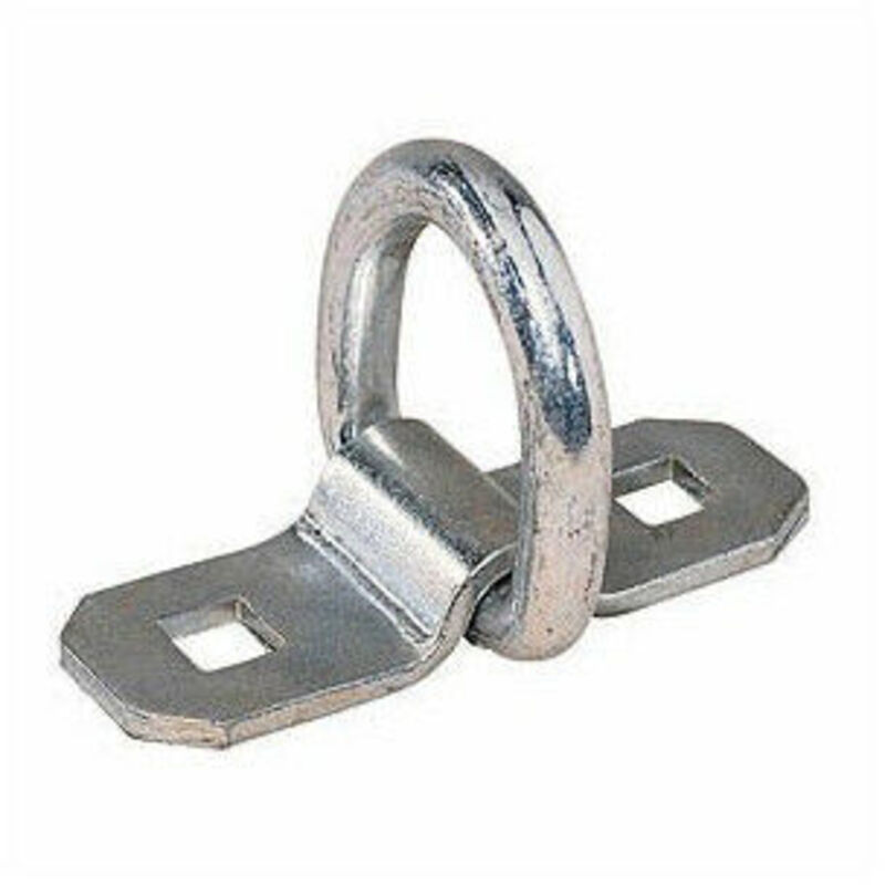 Lot De 4 Anneaux D'Arrimage Avec Pivot - Acier Zingué - Charge 800 Kg - Pour Remorque, Fourgon, Utilitaires