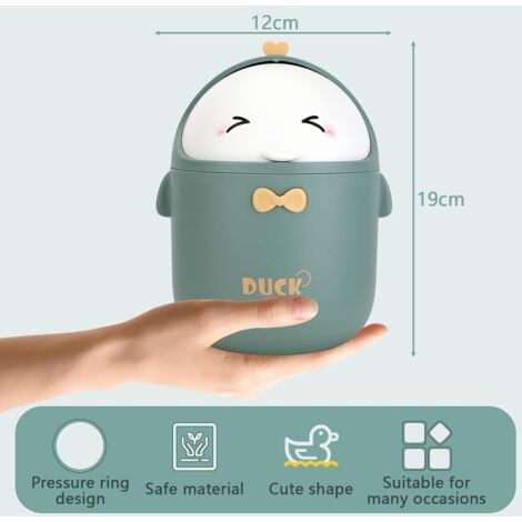 4 Pièces Mini Poubelle De Bureau Avec Couvercle, Mini Bureau Poubelle, Poubelle De Bureau Pratique, Poubelle De Table Portable, Petite Poubelle Pour Le Bureau, La Cuisine Et Le Salon