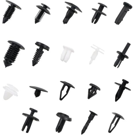 Kit De 270 Clips De Fixation Auto Universels - Pour Tableau De Bord, Console Et Pièces Plastique - Plastique Résistant - Montage Facile Sans Outil