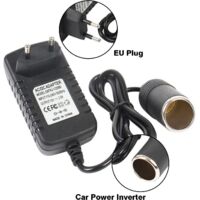 Adaptateur Allume-cigare Universel - 100-240V AC Vers 12V DC - 2A - Avec Indicateur LED - Pour Voiture