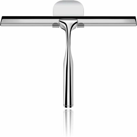 Ahlsen Duschabzieher, Abzieher, Badezimmerspiegel, Fensterreinigungsabzieher für Autofenster, Duschabzieher aus Edelstahl, 25,4 cm, Fenster, Badezimmer, Spiegel, Windschutzscheiben, Fliesen, Gebäude