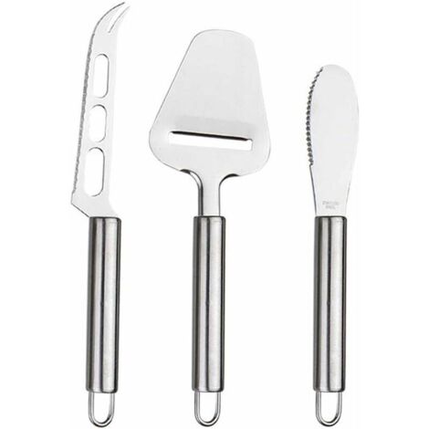 Ahlsen Piezas Käsemesser-Set, Käsemesser, Buttermesser, geeignet zum Schneiden von Käse und zum Schneiden in kleine Stücke (3 Arten) (1/5)