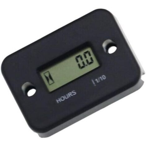 Ahlsen Wasserdichter LCD-Bildschirm, digitaler Stundenzähler, tragbarer Motorstundenzähler, Stundenzähler, Motorrad-Boots-Motorstundenzähler (1/5)