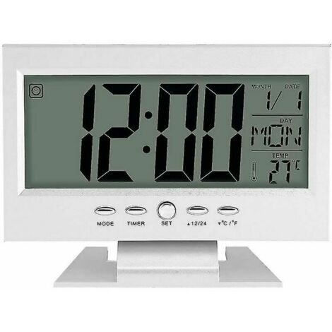 Ahlsen Digitaluhr, multifunktionaler Kalender, Desktop-Digital-LCD-Wecker (1/3)