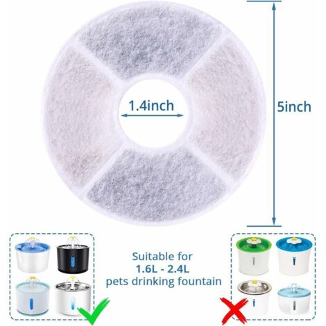 12er Pack Haustier Wasserbrunnenfilter – Wiederve Produktbild-Vorschau 4