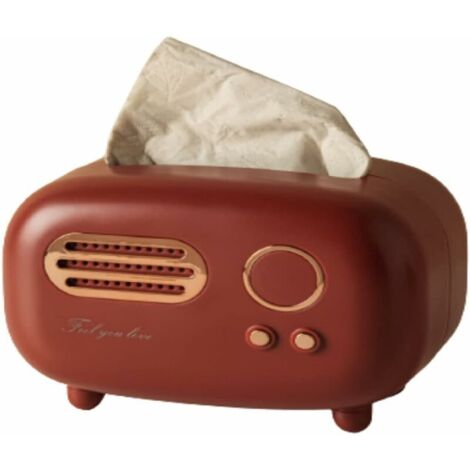 Ahlsen Kreative Taschentuchbox für Zuhause, Wohnzimmer, Couchtisch, Dekoration, Ornamente, Licht, Luxus, Veranda, Schlafzimmer, Aufbewahrungsschubladen, Rot (1/5)