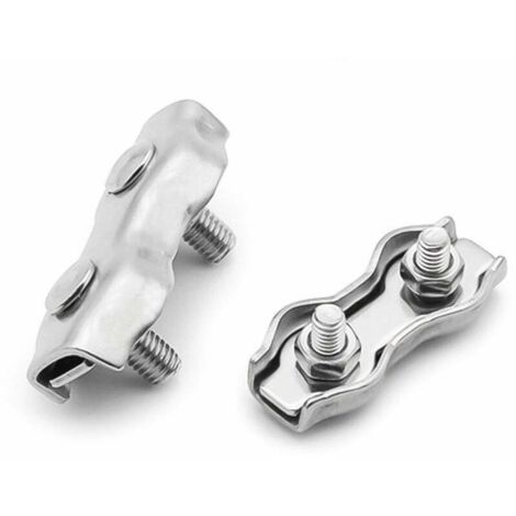 Duplex Drahtseilklemme 2 Mm – 304 Edelstahl, 10 Stück, Für Seilschlaufen, Robust & Rostfrei