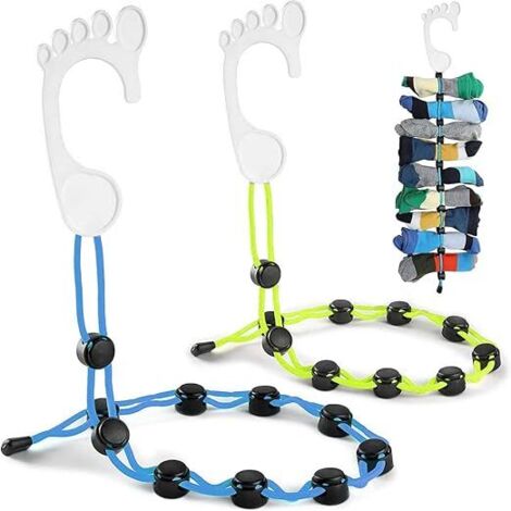 Ahlsen 2 Stück Sockenaufbewahrungswerkzeuge, Socken-Organizer, Socken-Reinigungswerkzeug, zum Waschen, Trocknen und Aufbewahren von Sockenpaaren ohne Sortieren oder Zusammenpassen (1/5)