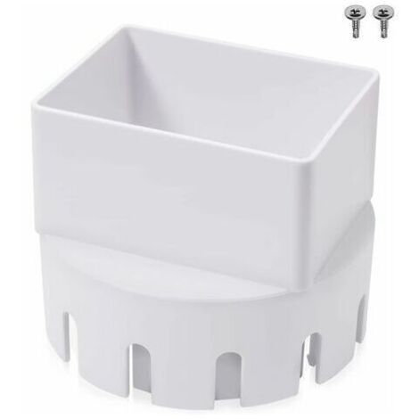 Ahlsen Fallrohr-Adapter, Fallrohr-Adapter aus Kunststoff für Dachrinnen-Fallrohr (geeignet für 7,6 x 10,2 cm Abfluss) (1/5)