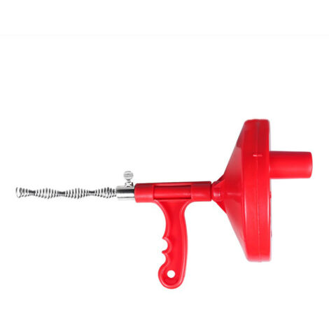 Ahlsen 7 Meter langer manueller Abfluss, spiralförmiges Abflussrohr für Küche/Waschbecken/Badewanne/WC-Abfluss mit Handschuhen und Duschabflussschutz (1/5)