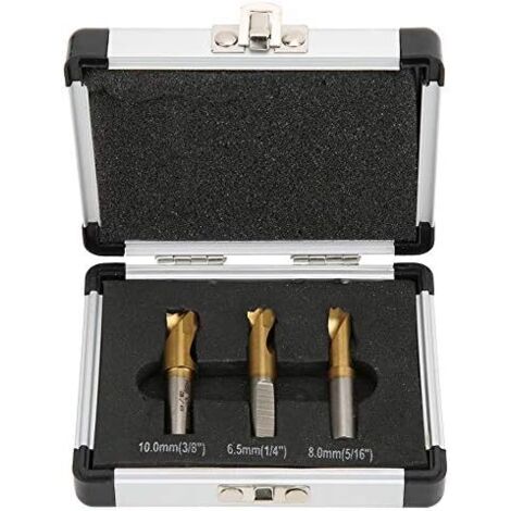Ahlsen Stück Punktschweißbohrer, Punktschweißbohrer-Set HSS CO 6,5 mm/8 mm/10 mm für Kobalt-Luft-Punktschweißen (1/5)