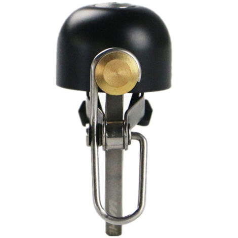 Ahlsen Klassische Fahrradklingel Fahrradklingel für Fahrradringklingel mit lautem Klang Glocken für Rennrad MTB Lenker 1Stk Schwarz