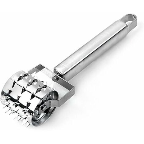 Ahlsen Fleischklopfer-Hammer, Fleischklopfer-Roller, Edelstahl-Fleischrollnadel, robuster Roller-Steakhammer, für Steak, Huhn, Schweinefleisch, Rindfleisch (1/5)