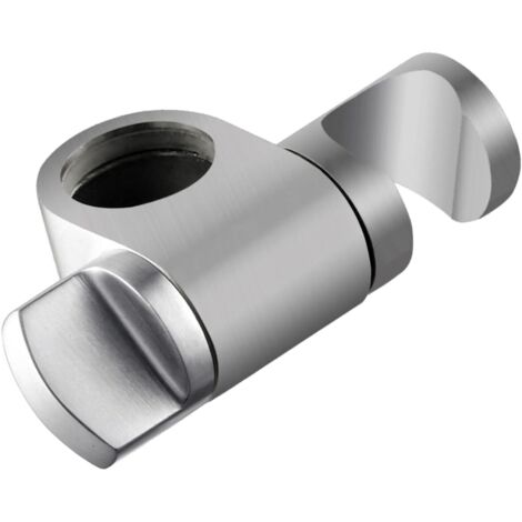 Ahlsen Duschkopfhalter, höhenverstellbarer Duschkopfhalter, universeller 360° drehbarer Duschkopfhalter aus massivem gebürstetem Edelstahl 304, Ersatz für Φ25 mm Duschstange