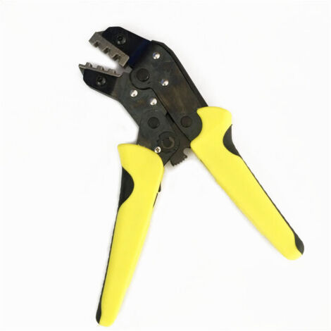 Ahlsen Kabel-Crimpzange, Kabel-Crimpzange mit austauschbaren Backen, Ratschenzange, Schrumpfverbinder, Nylon, nicht isoliert, Anschlusskabelschuhe 1 Stück (1/5)