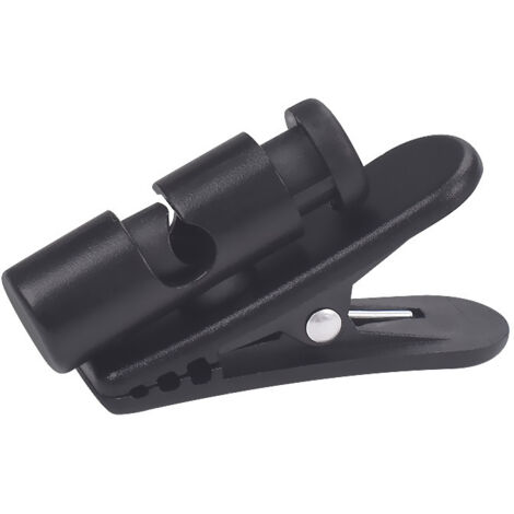 Ahlsen Kopfhörer-Clip, 2 Stück, schwarz, Kopfhörer-Headset, Headset-Kopfhörer, großer Klemmclip, Kabel-Clip-Haken für Kopfhörer-Headset (3,2 x 2 cm) (1/3)