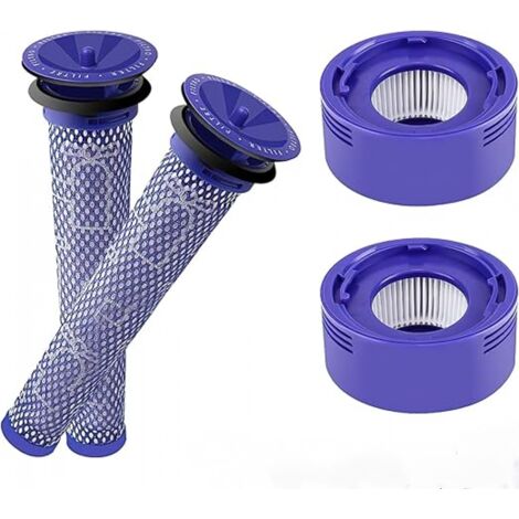 Ahlsen V7 V8 Filter für Dyson, 4er-Pack Ersatzfilter für Dyson V7 V8 Absolute Animal Motorhead Tierstaubsauger, 2 HEPA-Nachfilter, 2 Vorfilter ersetzen Teile (1/5)